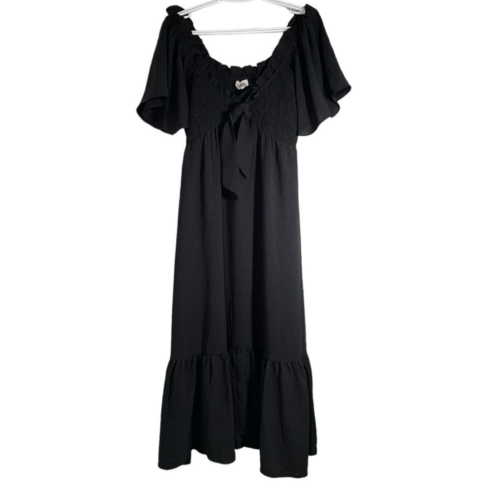 dRa Los Angeles Black Off the Shoulder Benny Dress size L